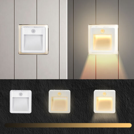 Veilleuse,Veilleuse LED Avec Capteur De Mouvement PIR,lampe Intelligente,prise Américaine Et