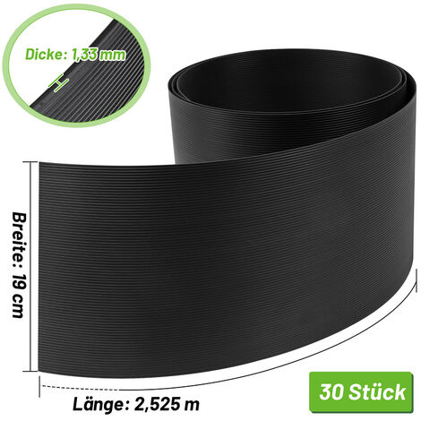 IFence Sichtschutzstreifen Aus Hart-PVC - Einfache Montage Für Doppelstabmatten, 5er Set