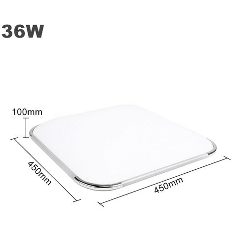 LED Deckenleuchte Deckenlampe Dimmbar 36W Modern Deckenbeleuchtung Led für Schlafzimmer Badezimmer Küche Gang Balkon (RGB 2700K-6500K)