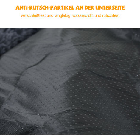Salla Hundebett – Wasserdichte, Kratzfeste Hundematte Mit Zwei Hand-gefertigten Kissen In Grau (80x80 Cm)