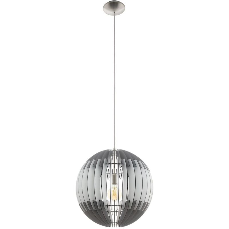 neueste Eglo 96747 Hängeleuchte Lamellenlampe OLMERO Ø dimmbar weiß 40cm grau, in