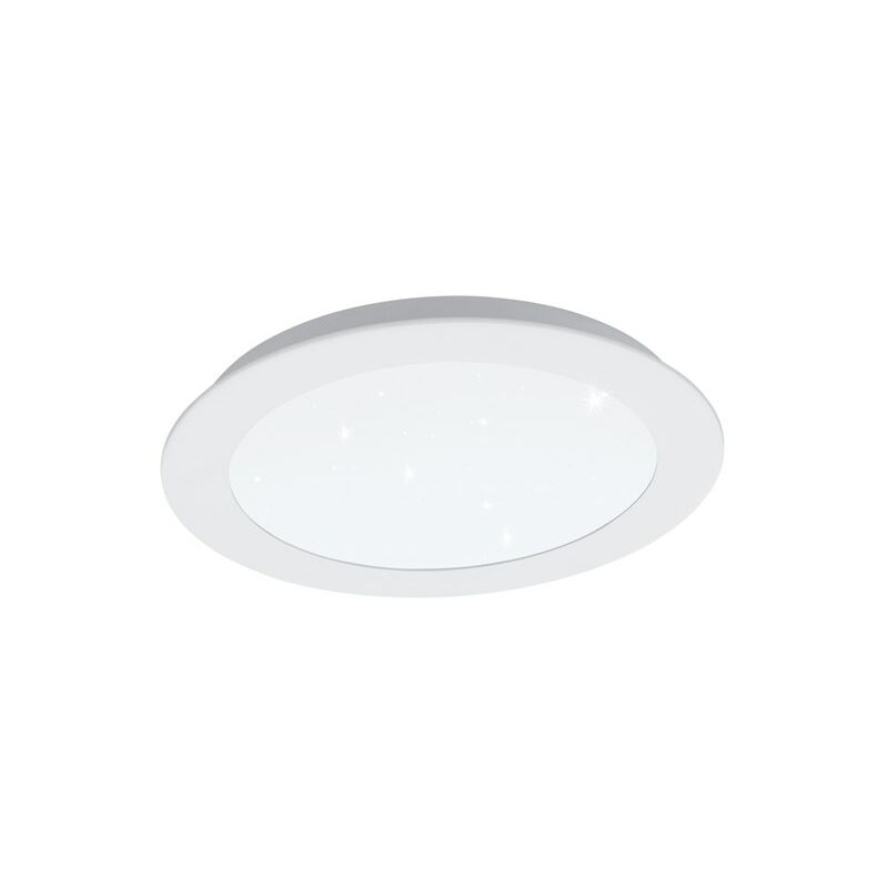 Eglo 97593 LED Einbauleuchte FIOBBO mit Kristallen weiß Ø22,5cm H:5cm