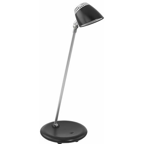 Eglo 97047 Tischleuchte CAPUANA dimmbar in schwarz, silber mit Touchdimmer | Tischlampen