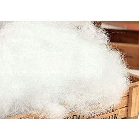 Rembourrage en microfibre 100% polyester pour les oreillers, coussins et  peluches. Fibre synthétique lavable. Remplissage
