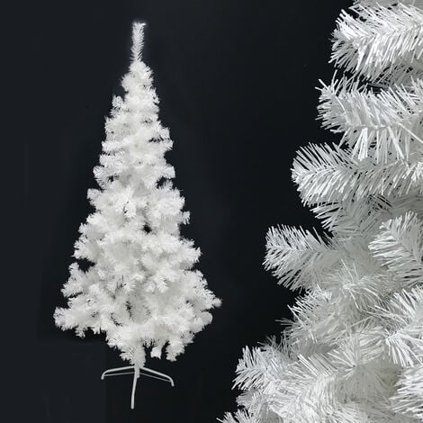 Sapin lumineux en bois H115cm - blanc - ARBRE - alinea