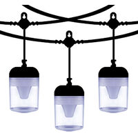 Patio Lights with 1.8W Plastic LED Bulbs 8 Modes Waterproof Outdoor Lights