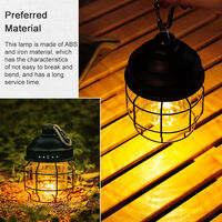 Vintage Lantern Portable Camping Lamp Tent Light Outdoor Camping Light IPX4 Waterproof