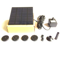 7V 1.5W Solar Water Pump Fountain Garden Floating Plants Watering Power Fountains Pool