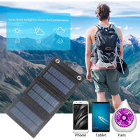 Foldable Solar Charger With USB Port Portable Solar Panel Waterproof Compact Solar Power Phone Charger - Type 1