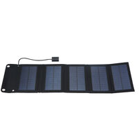 20W Solar Charger Foldable Solar Panel with USB Ports Waterproof Camping Travel Compatible