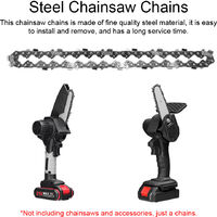 1 PCS 6 Inch Mini Steel Chainsaw Chains Electric Chainsaws Accessory Practical Chains Replacement