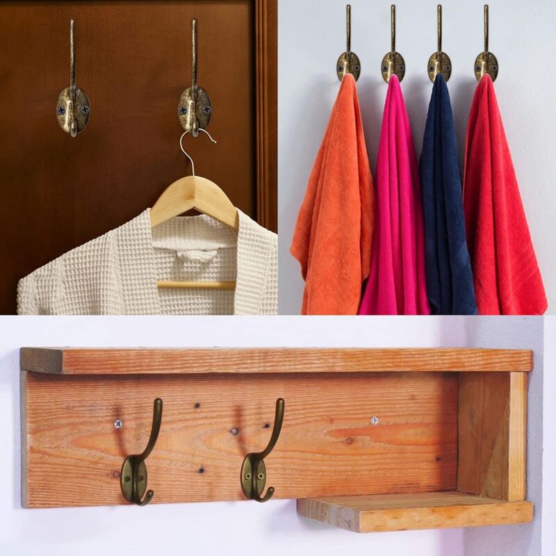 NORCKS Wooden Coat Hook 5 Pack, Wood Wall Hat Hook, Wooden Coat Peg Coat  Hanger, Heavy Duty Hooks for Hanging Clothes, Coats, Hats, Robes, Towels,  Bedroom, Closet, Bathroom, Entryway - Beech