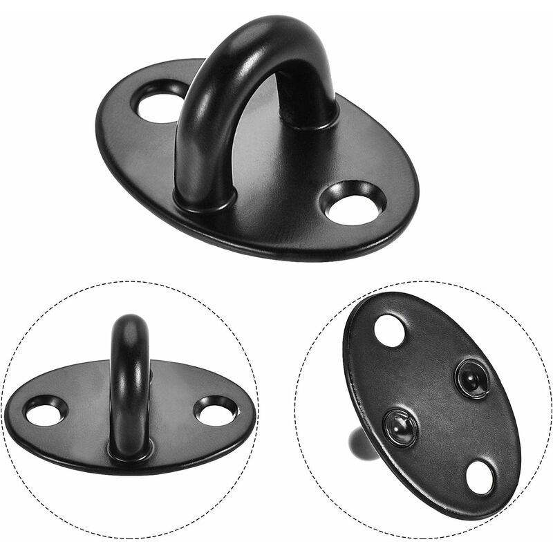 1 Set Door Hook Black 201 Stainless Steel Cabin Hook And Eye Latch