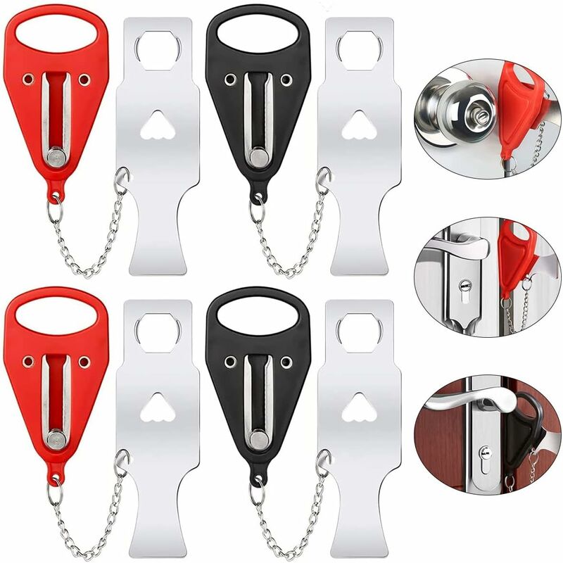 Portable Door Lock Home Security for Dorm, Airbnb, Hotel, Travel