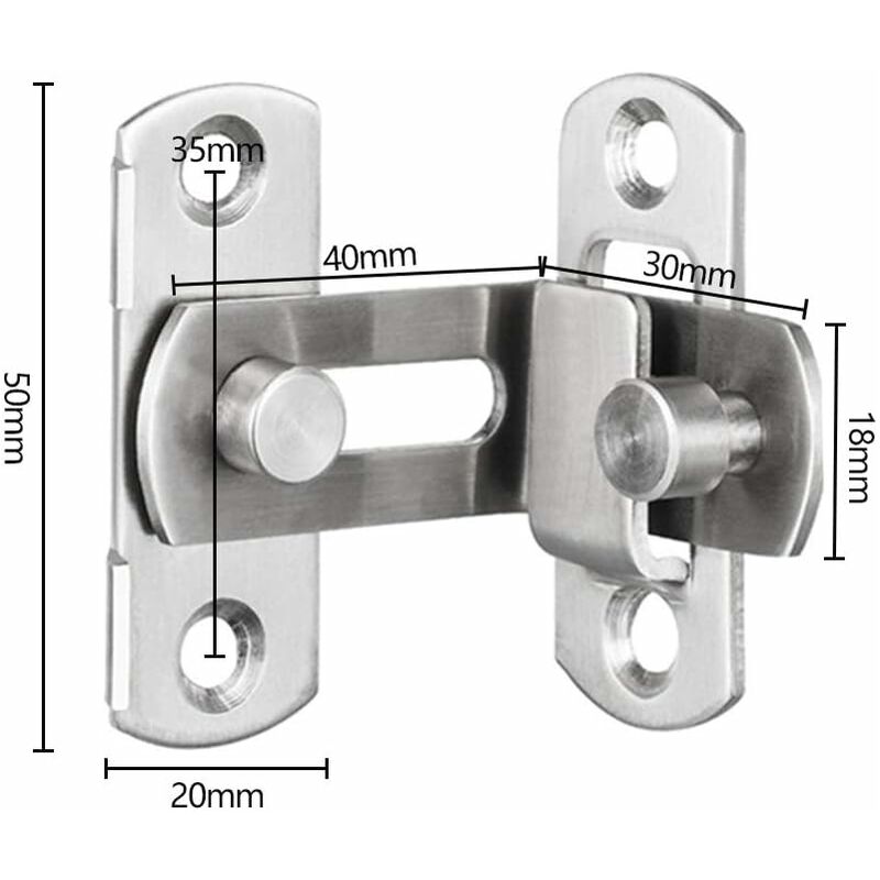 NORCKS Cabin Hook Catch Latch Door Window Sliding Latch Door Eye Latch Bolt  Shutters Garage Gate Barn Stainless Steel with Screws Black 2pcs 10 inch