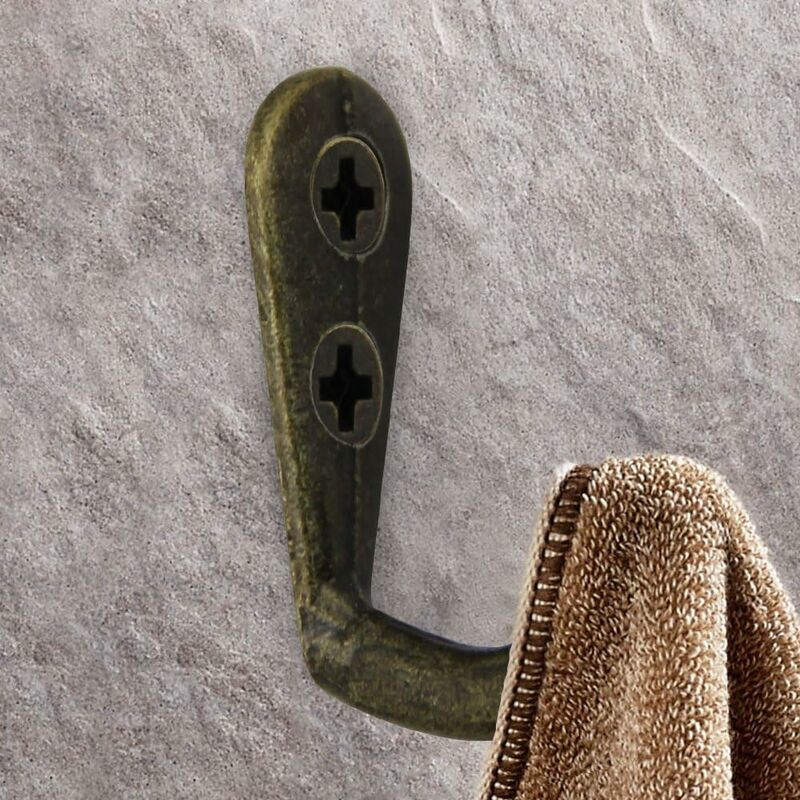 8pcs Larger Vintage Wall Mounted Coat Hook Metal Hat Hook Retro Hook For  Coat Rack Bathroom Kitchen