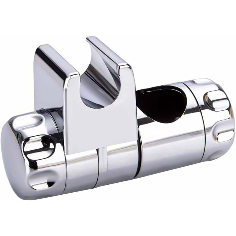 Hand Shower Holder, Shower Head Hook Adjustable Shower Bar Holder No  Drilling Shower Clamp Fits 18-25mm Rod - Stainless Steel Chrome 