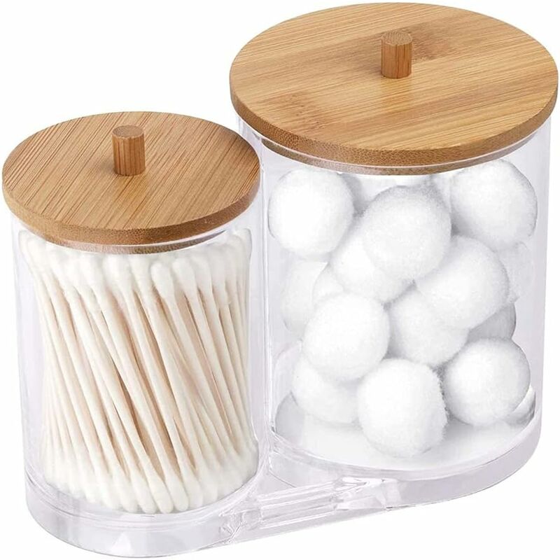 1pc Portable Travel Transparent Storage Box Toothpick Cotton Swab