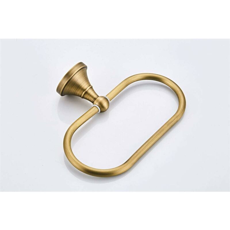 NORCKS Oval Towel Ring Antique Brass Hanger Hand Towel Holder for Bathroom  Kitchen Accessories Wall Mounted, Brushed Bronze