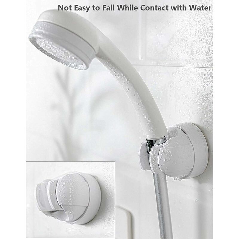 NORCKS Shower Head Holder, Bathroom Removable Reusable Rotatable Adjustable  Angle Suction Cup Handheld Shower Head Holder with Suction Cup Adhesive NO  Drill Tool Free Shower Bracket (White)