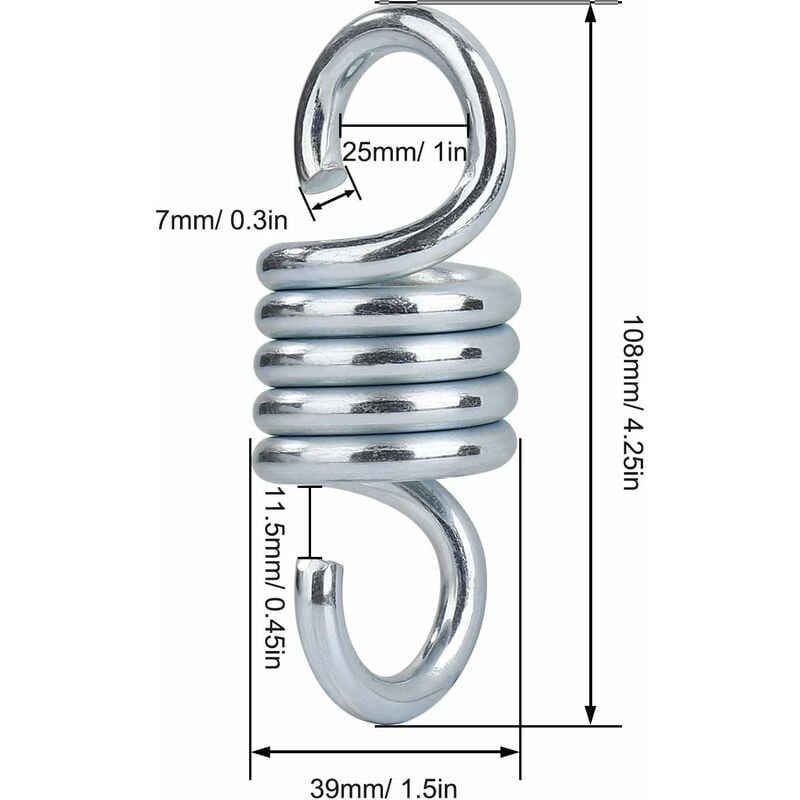 NORCKS Stainless Steel Ceiling Hooks 4 Pieces Plant Hooks Coat