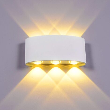 Retro Led Wall Light 6W Nordic Wall Lights White Modern Wall Sconce ...