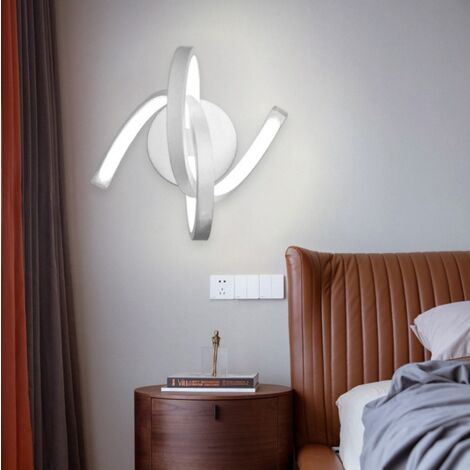 Led Wall Lights Modern Acrylic Wall Light Creative Indoor Wall Sconce White For Bedroom, Living Room 220V Cold White