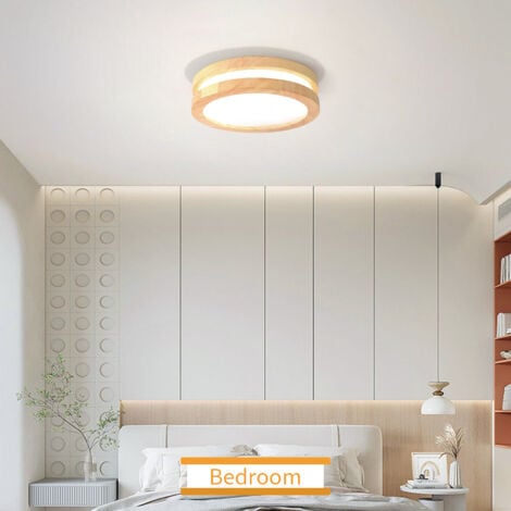 30CM Led Modern Ceiling Lights Indoor Ceiling Lights Wood Ceiling Light For Hallway Bedroom Kitchen Living Room Cold White