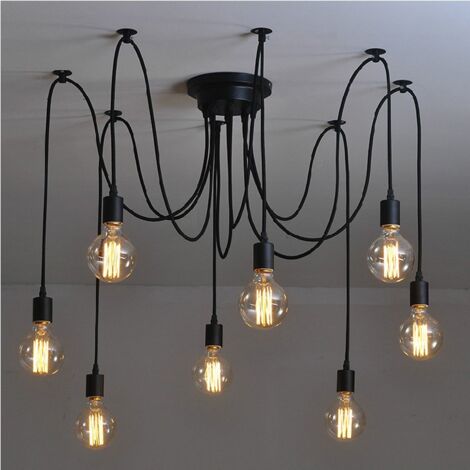 6 Arms 1.5M Antique Classic Ceiling Light Vintage Pendant Lights E27 Retro Chandelier For Dining Hall Bedroom Hotel