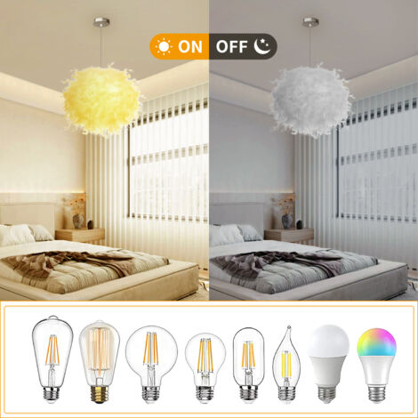 Creative Ø25CM Romantic Pendant Lights Pure White Feather Pendant Light Modern Chandelier E27 Nordic Pendant Lights