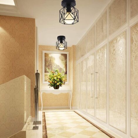 3PCS Antique Metal Chandelier Creative Modern Ceiling Light Black Industrial Ceiling Lights Retro Chandelier E27