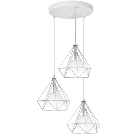 Vintage Creative Pendant Lights Diamond Shape Pendant Light Retro ...