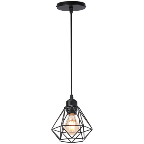 Industrial Ceiling Lamp Black Vintage Metal Ceiling Light Retro Chandelier Creative Simple Pendant Lights For Bedroom Bar Cafe Indoor