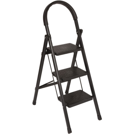 Step Ladder, 3 Step Folding Ladder, Portable Step Ladder ...
