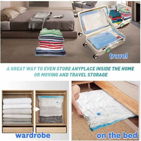 Simple Houseware 15-Pack Vacuum Storage Space Saver for Bedding, Pillows,  Towel, Blanket, Clothes Bags (2-Jumbo, 5-XL, 4-L, 4-M) : Home & Kitchen 