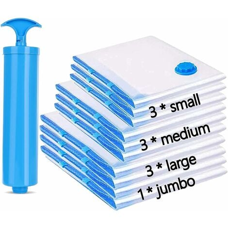 10 X-Large 42 x 30 Vacuum Space Storage Saver Bags and Travel Pump