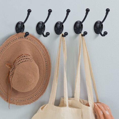NORCKS Antique Hooks 6 Pcs Clothes Hooks Vintage Antique Hat Wall Mounted  Hook for Kitchen Bathroom