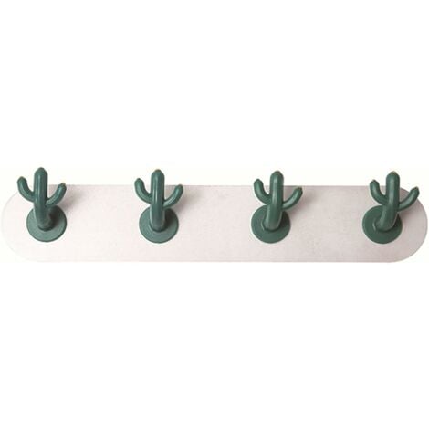 NORCKS Self-adhesive Hooks, Creative Cactus Hook, Creative Hook, Cute Decorative  Wall Hooks, Plastic Wall Door Hooks for Bathroom Kitchen Living Room  Without Punching