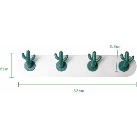 NORCKS Self-adhesive Hooks, Creative Cactus Hook, Creative Hook, Cute  Decorative Wall Hooks, Plastic Wall Door Hooks for Bathroom Kitchen Living  Room Without Punching