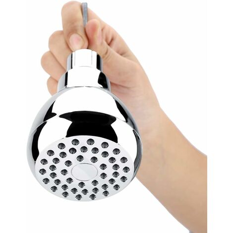 ShowerMaxx | Shower Head Holder in Polished Chrome Finish | Mount for Handheld Showerheads | Arm Bracket with Swivel Ball Connector | Adjustable