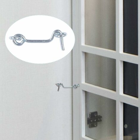 5pcs 8 200mm Stainless Steel Cabin Hook Eye Catch Window Shed