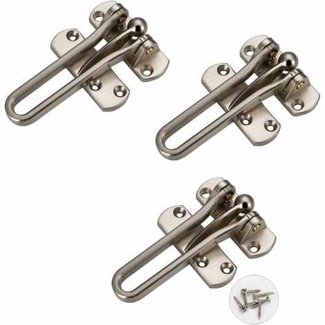 NORCKS Front Door Swing Bar Door Restrictors, Zinc Alloy Security Chain ...