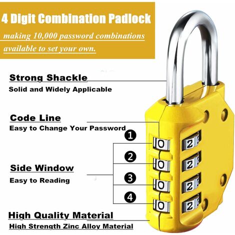 Master Lock Heavy Duty Outdoor Resettable Combination Padlock, 2