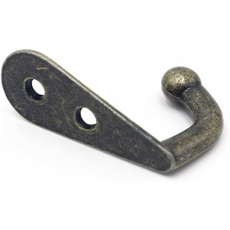 NORCKS 1PC Vintage Wall Mounted Single Pin Hook Retro Mini Size Bronze  Hangers for Key Clothes