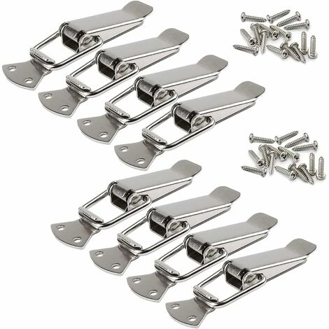Lot De 4 Loquets à Ressort JCUGSBS - Fermeture Acier Inoxydable Pour Coffre, Armoire, Boîte