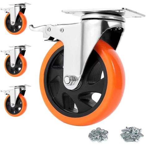 8 Pcs appliance rollers furniture caster wheels mini caster wheels for