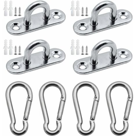 56 Pack Metal Key Rings - Swivel Snap Hooks, D-ring And Slider