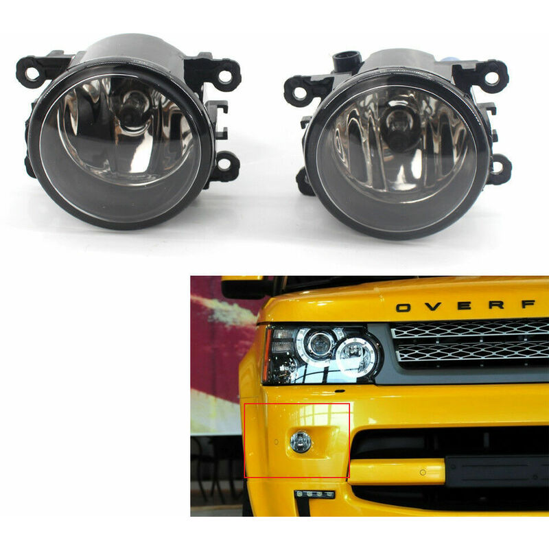 Car Front Fog Light Cover Chrome Foglights Frame Grill Auto Accessories for Peugeot  207 Sport 2006-2009