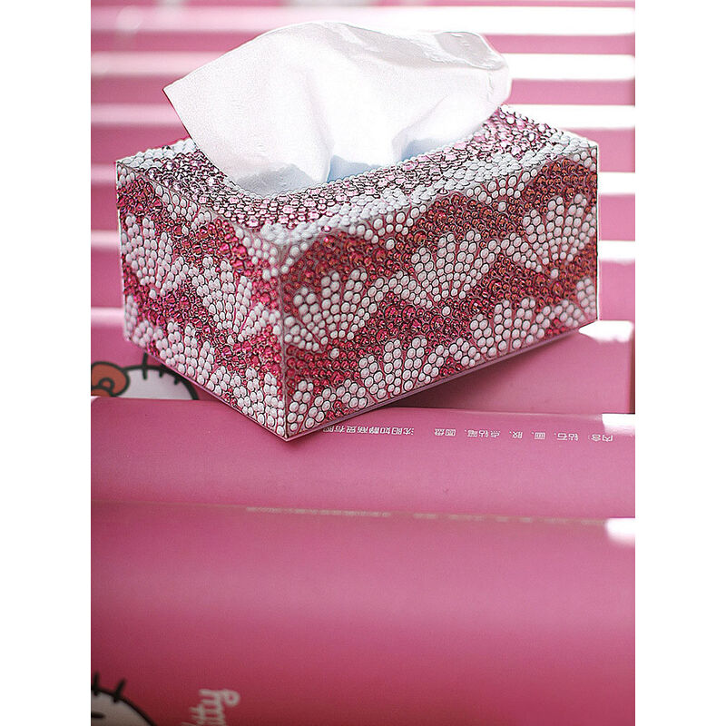 5D DIY Diamond Painting Tissue Box Home Christmas Decoration