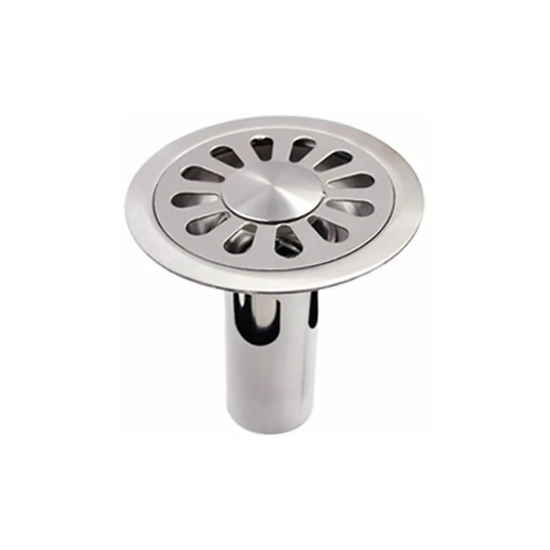 Shower Drain Cover, Shower Drains Floor Drain Cover Floor Drain,S Large  Caliber 304 Stainless Steel For Bathroom Basement Balcony Toilet